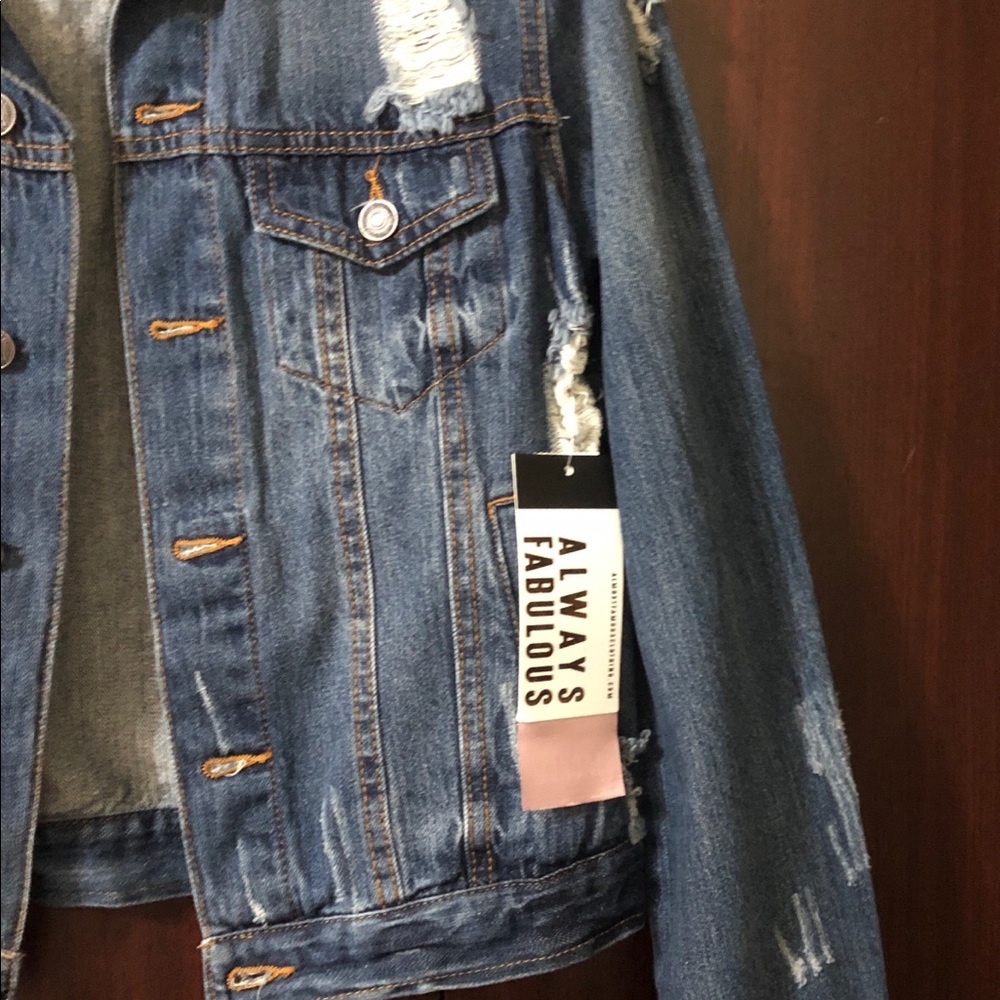 Cool 😎 Jeans Ripped Jacket - Picture 3 of 8